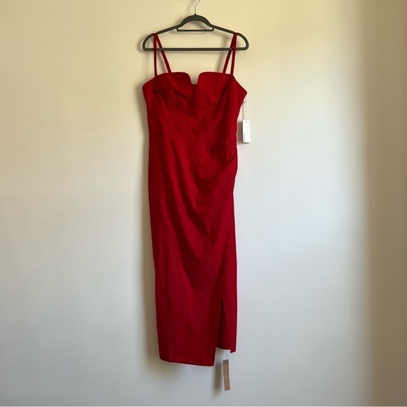 Reformation Alfred Dress in Cherry - Picture 6 of 16